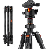 Carbon Fiber Camera Tripod & Monopod, 60" - 68" for Camera Photography with Metal Ball Head