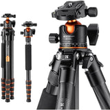 Carbon Fiber Camera Tripod & Monopod, 60" - 68" for Camera Photography with Metal Ball Head