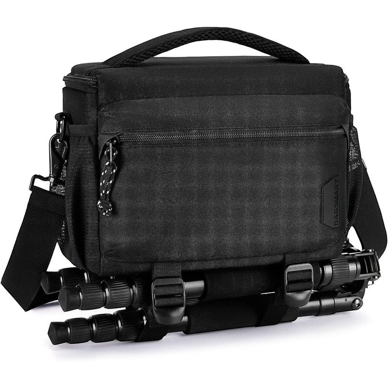 Compact Camera Shoulder Bag w/Tripod Holder