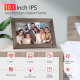 Digital Photo Frame 10.1" WiFi Touch Screen w/16GB Storage, Wall Mountable