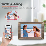 Digital Photo Frame 10.1" WiFi Touch Screen w/16GB Storage, Wall Mountable