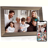 Digital Photo Frame 10.1" WiFi Touch Screen w/16GB Storage, Wall Mountable