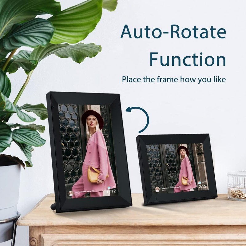 Digital Photo Frame WiFi Touch Screen, w/16GB Storage, Share Photos Remotely