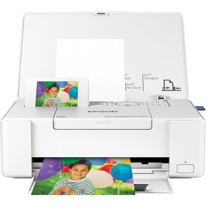 Epson Picturemate PM-400 Wireless Compact Color Photo Printer, White
