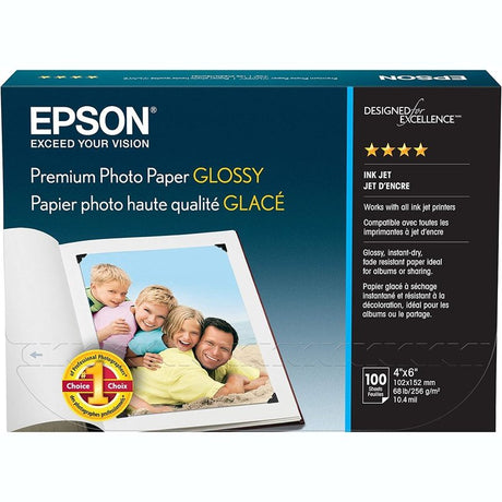 Epson Premium Photo Paper, Glossy, Various Quantities and Sizes