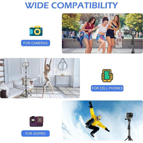 Extendable Cell Phone Tripod & Selfie Stick with Wireless Remote