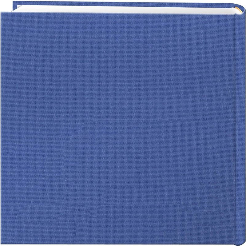 Fabric Frame Cover Photo Album 200 Pockets Hold 4X6 Photos, Sky Blue