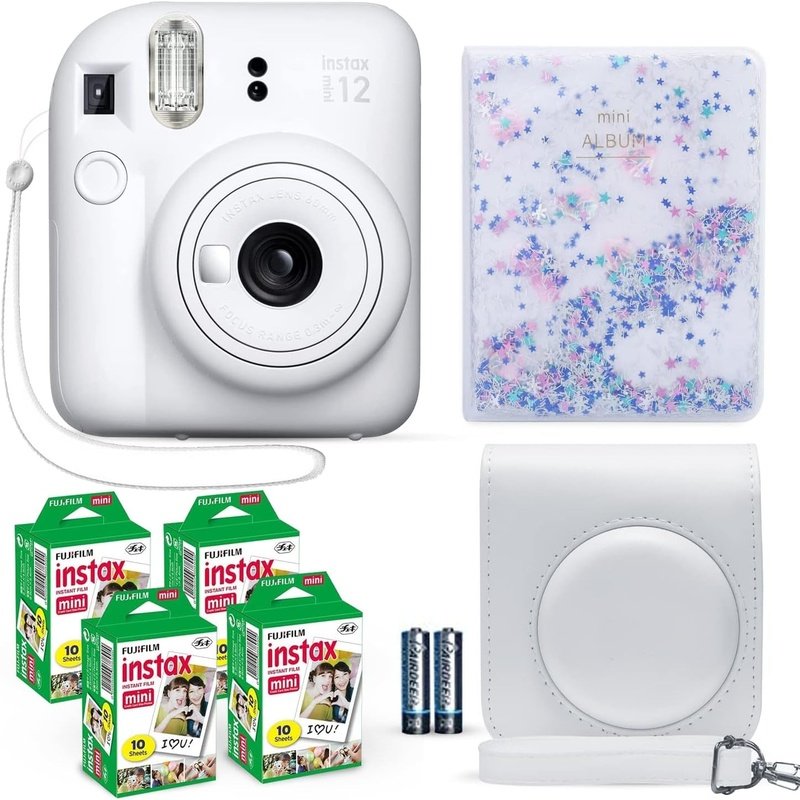 FujiFilm Instax Mini 12 Instant Film Camera and Accessory Bundle Pack