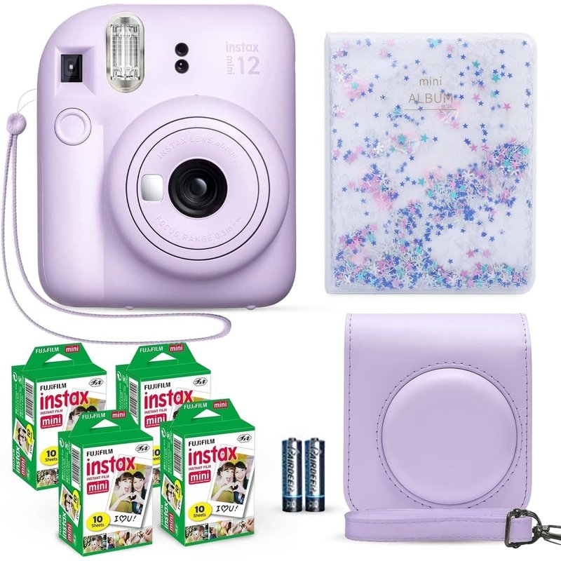 FujiFilm Instax Mini 12 Instant Film Camera and Accessory Bundle Pack