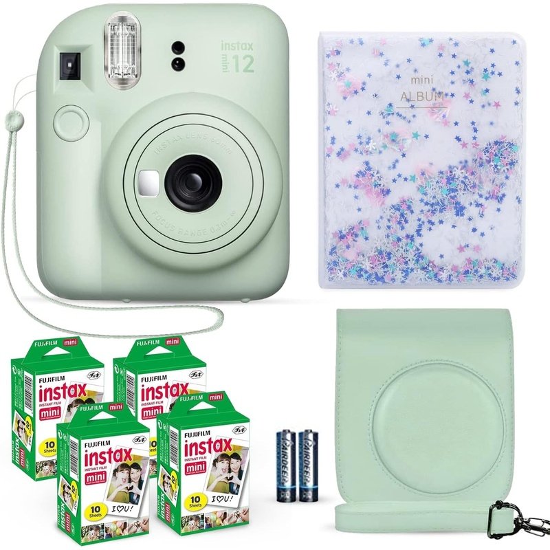 FujiFilm Instax Mini 12 Instant Film Camera and Accessory Bundle Pack