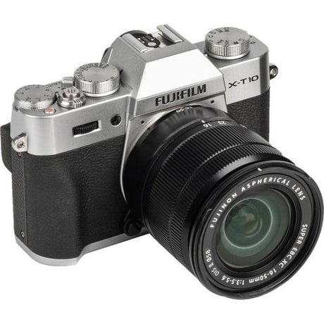 Fujifilm X-T10 Mirrorless Digital Camera with 16-50mm F3.5-5.6 OIS II Lens, Silver