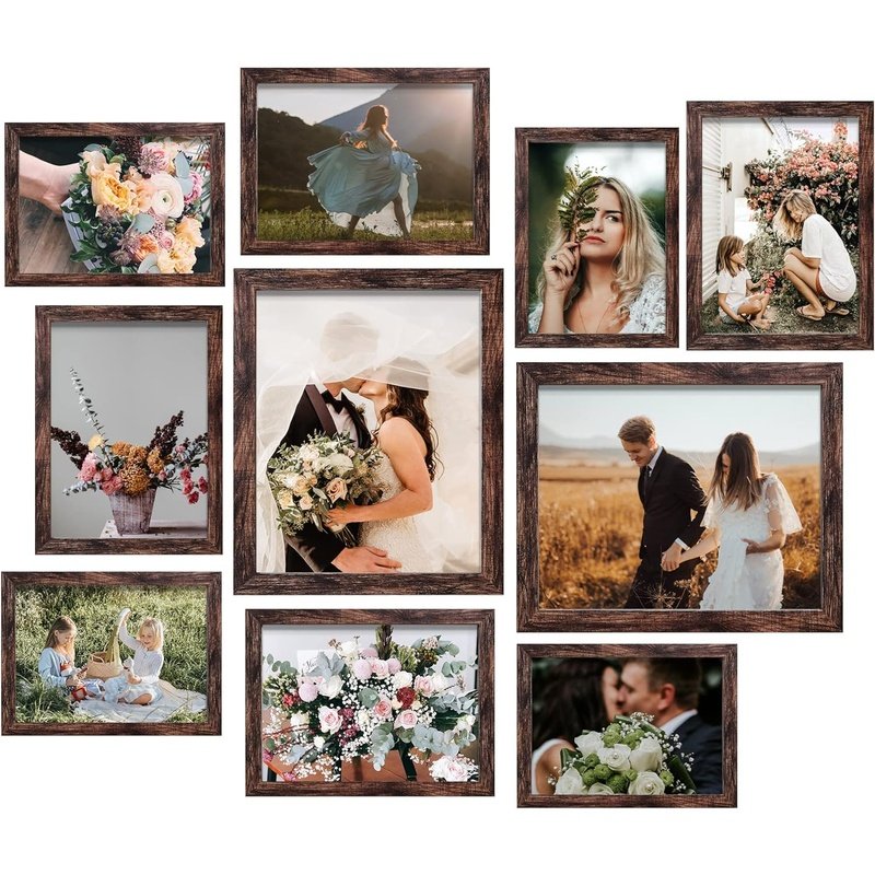 Gallery Wall Frame Collage 10-Pack for Wall or Tabletop