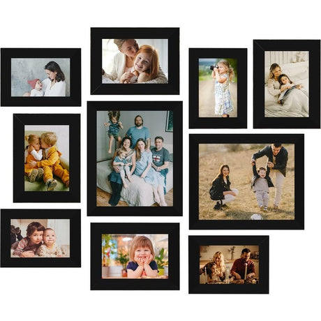 Gallery Wall Frame Collage 10-Pack for Wall or Tabletop