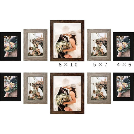 Gallery Wall Frame Collage 10-Pack for Wall or Tabletop