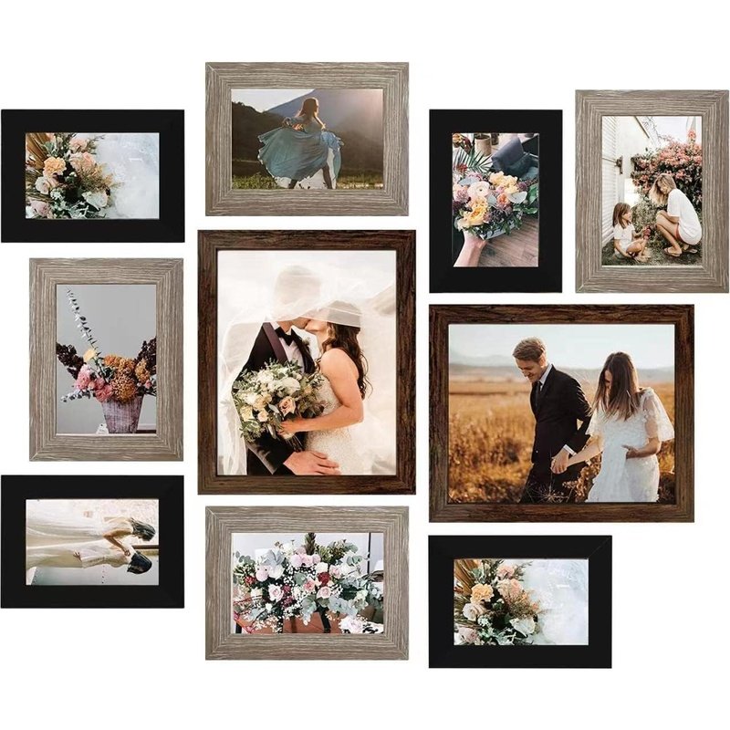 Gallery Wall Frame Collage 10-Pack for Wall or Tabletop