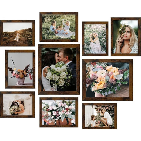 Gallery Wall Frame Collage 10-Pack for Wall or Tabletop