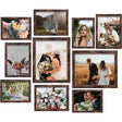 Gallery Wall Frame Set, Collage 10-Pack with 8X10 5X7 4X6 Frames in 3 Different Finishes