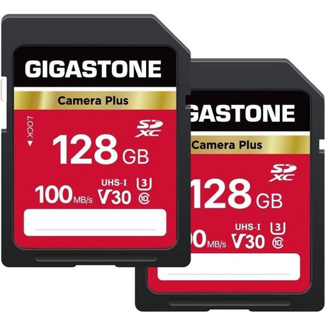 Gigastone 128GB 256GB or 512GB SD Card, V30 SDXC Camera Plus Memory Card