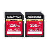 Gigastone 128GB 256GB or 512GB SD Card, V30 SDXC Camera Plus Memory Card