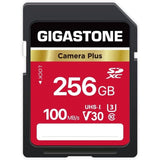 Gigastone 128GB 256GB or 512GB SD Card, V30 SDXC Camera Plus Memory Card