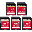 Gigastone 128GB 256GB or 512GB SD Card, V30 SDXC Camera Plus Memory Card