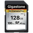 Gigastone 128GB or 256GB SD Card V30 SDXC Memory Card, Single or 2 Pack