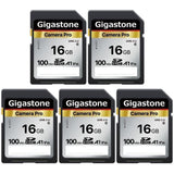 Gigastone 16GB 64GB or 512GB SDXC Memory Cards