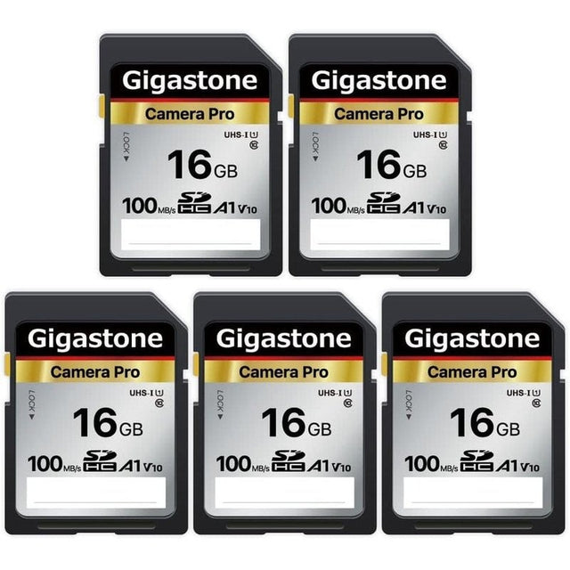 Gigastone 16GB 64GB or 512GB SDXC Memory Cards