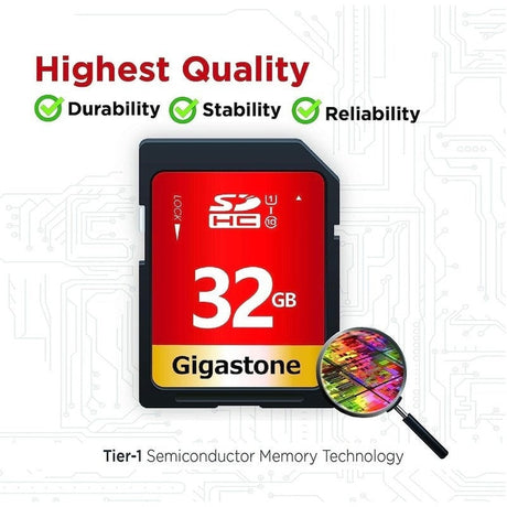 Gigastone 4GB 16GB 32GB or 128GB Single or Multi Pack SD Memory Cards