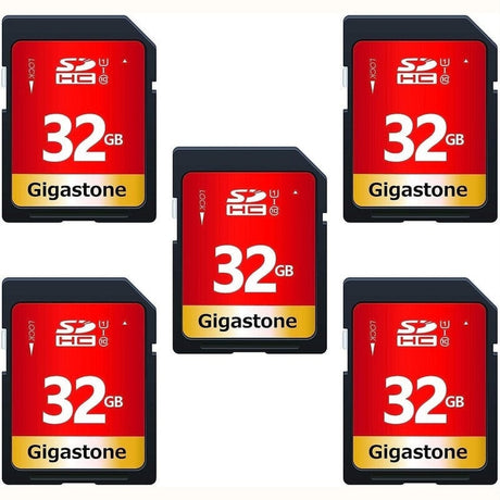 Gigastone 4GB 16GB 32GB or 128GB Single or Multi Pack SD Memory Cards