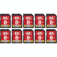 Gigastone 8GB 10-Pack or 32GB 2-Pack SDHC Memory Card