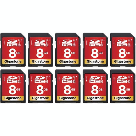 Gigastone 8GB 10-Pack or 32GB 2-Pack SDHC Memory Card