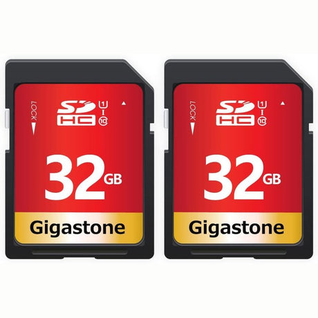 Gigastone 8GB 10-Pack or 32GB 2-Pack SDHC Memory Card