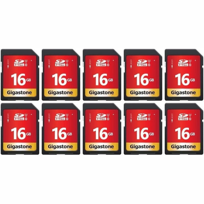 Gigastone 8GB 16GB 64GB or 128GB Single and Multi Pack SD Memory Cards