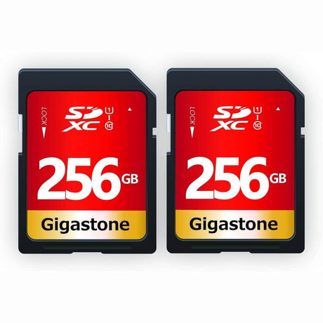 Gigastone 8GB 16GB 64GB or 128GB Single and Multi Pack SD Memory Cards