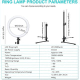 Godox LR120 12" LED Ringlight w/Stand & Cell Phone Holder Black