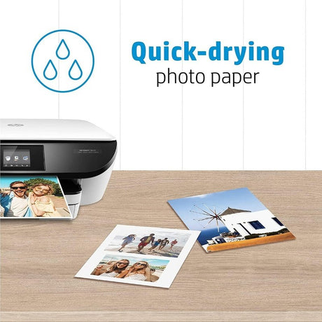 HP Everyday Photo Paper Glossy 25 Sheets 8.5X11 Inch, Q5498A