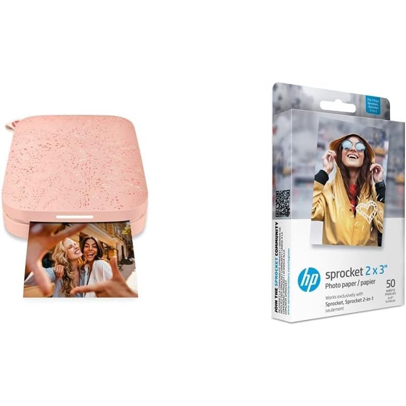 HP Sprocket 200 Photo Printer with ZINK Printing Technology