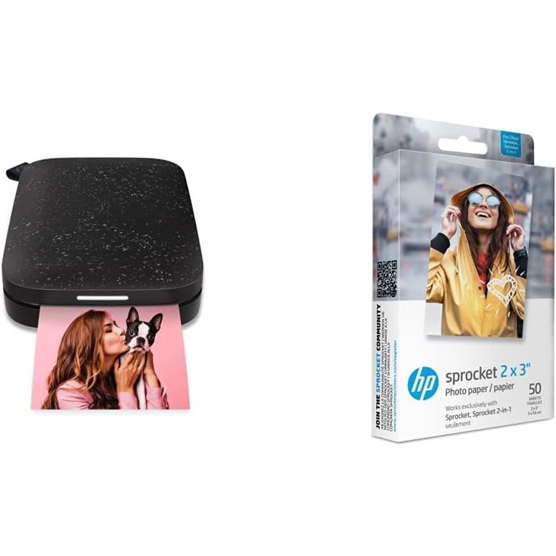 HP Sprocket 200 Photo Printer with ZINK Printing Technology