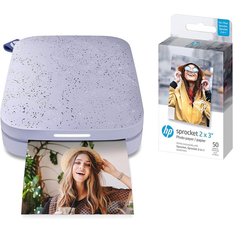 HP Sprocket 200 Photo Printer with ZINK Printing Technology