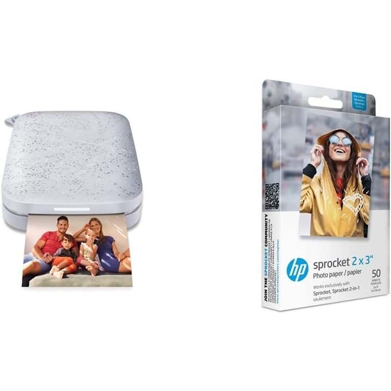 HP Sprocket 200 Photo Printer with ZINK Printing Technology