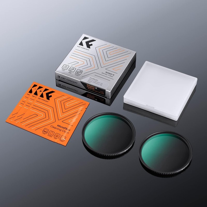 K&F Concept Black Diffusion Filters Kit 1/4 & 1/8 Cinematic - K Series
