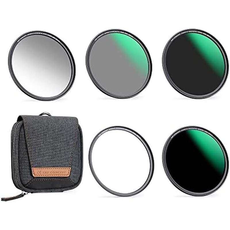 K&F Concept Magnetic ND Lens Filter Kit, 5 Pack, Nano-X Series