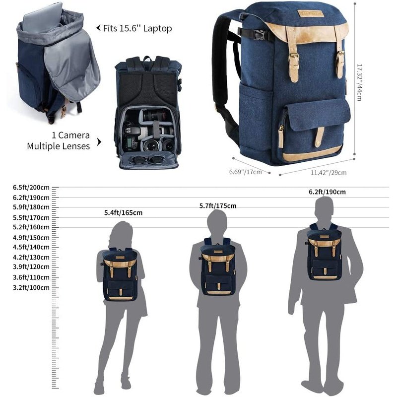 K&F Concept Multi-Functional Camera Backpack for Photographers