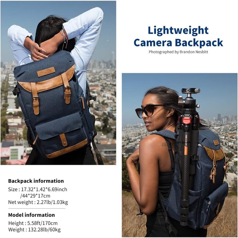 K&F Concept Multi-Functional Camera Backpack for Photographers