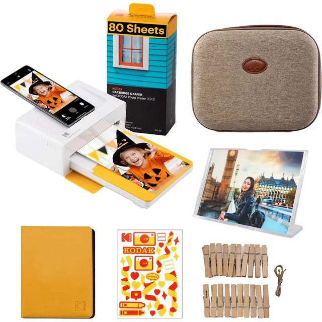 KODAK Dock Plus Instant Photo Printer, Prints 4X6 inch Photos, Bundle