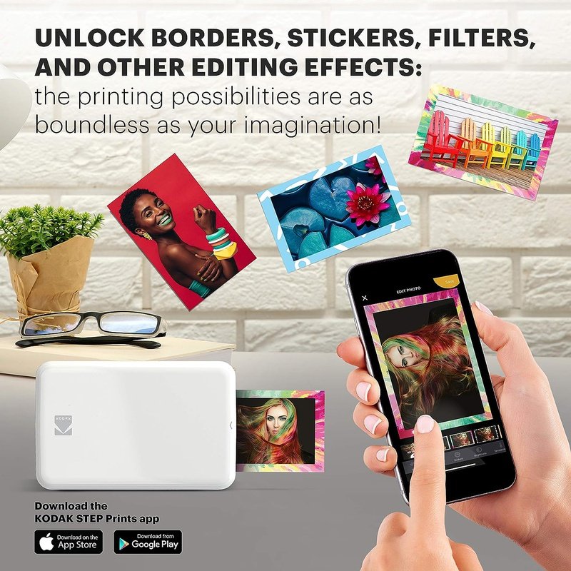 KODAK STEP Instant Photo Printer with Zink Technology