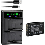 Kastar NP-120 Battery and LTD2 Dual Battery Charger for Select Minolta Cameras