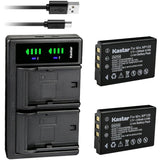 Kastar NP-120 Battery and LTD2 Dual Battery Charger for Select Minolta Cameras