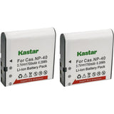 Kastar NP-40 Battery Replacements for Select Minolta Cameras